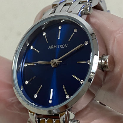 Armitron Women's Genuine Crystal Accented Two-Tone Bracelet Watch 75/5704SV