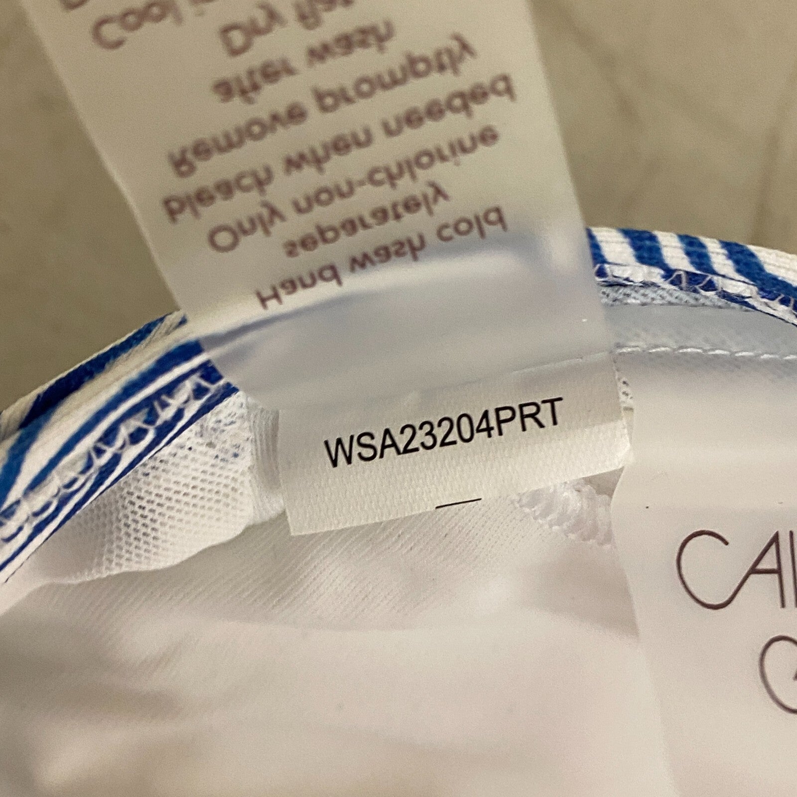 Calia Womens Ruched Front Cross Racerback Swim Top Wave Blue WSA23204PRT New!