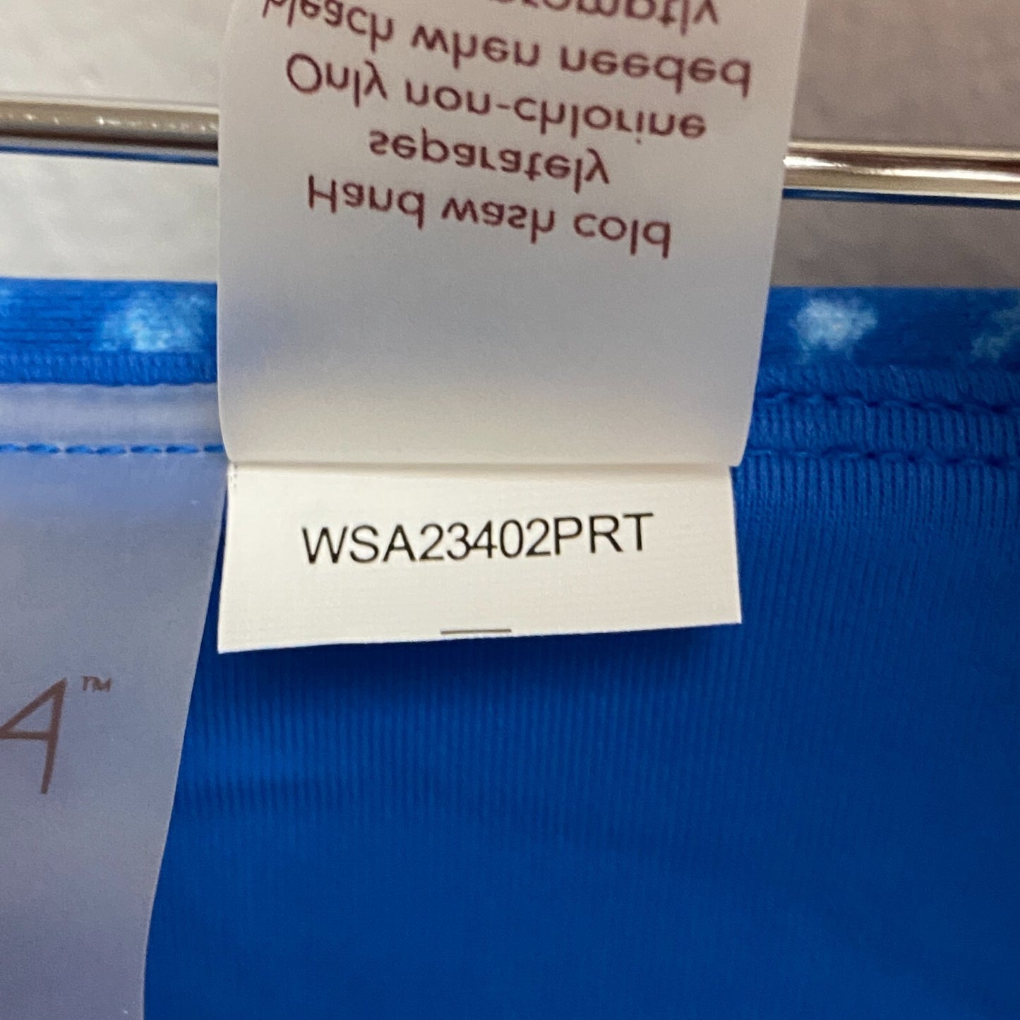 CALIA Women's Mid Rise Ruched Side Swim Bottom DEEP SEA DOTS ROYAL WSA23402PRT