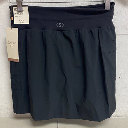 Calia Womens Truelight Mid Rise Cargo Skort Pure Black Solid WAX12306 BRAND NEW