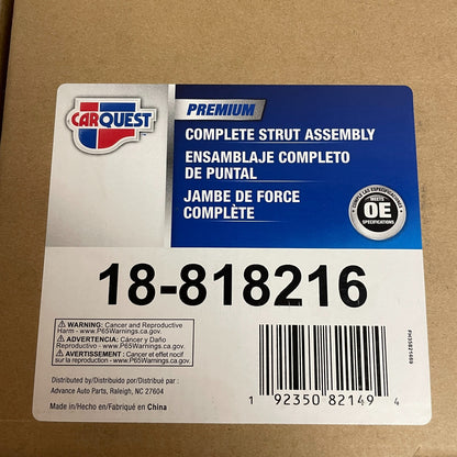 Carquest Complete Strut Assembly Ready to Install Front 18-818216