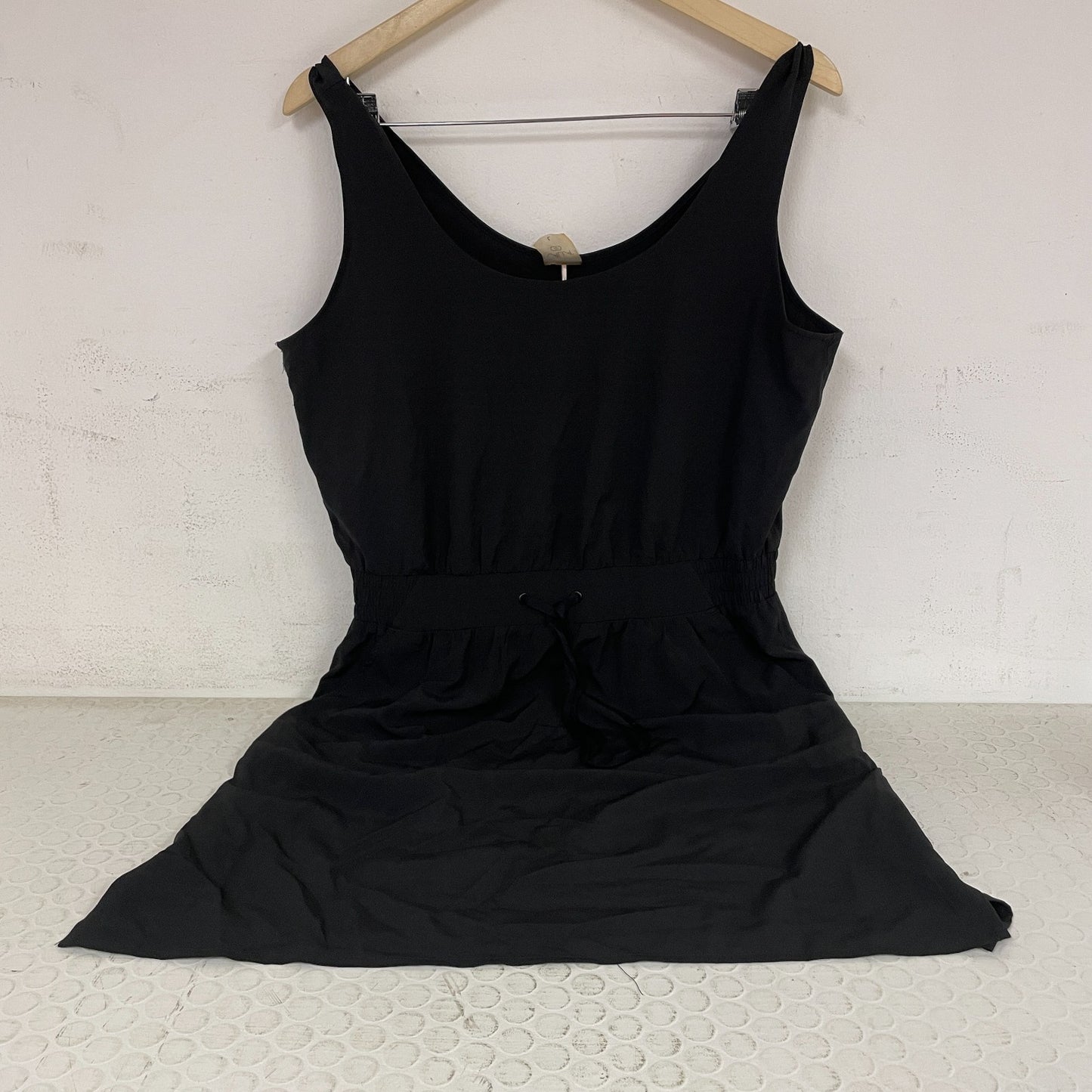 Calia Journey Womenâs Double Scoop Dress Pure Black WAX15033 NWT