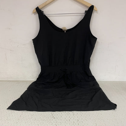 Calia Journey Womenâs Double Scoop Dress Pure Black WAX15033 NWT