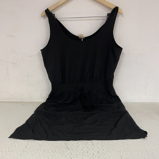 Calia Journey Womenâs Double Scoop Dress Pure Black WAX15033 NWT