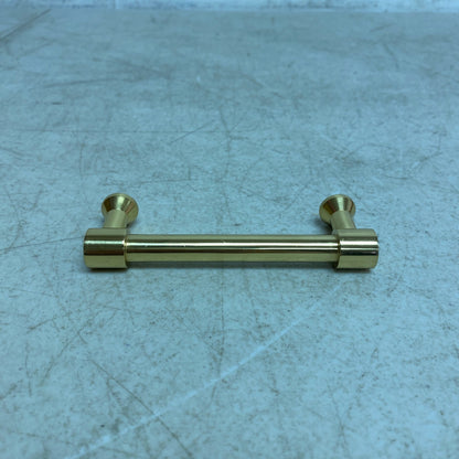 SIGNATURE HARDWARE 3-3/4" Strasbourg Solid Brass Cabinet Pull - Polished Nickel