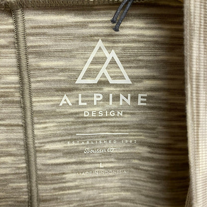 Alpine Design Women's W AD Field Knit Long Sleeve Mock Neck LIGHT KHAKI SPACE DY