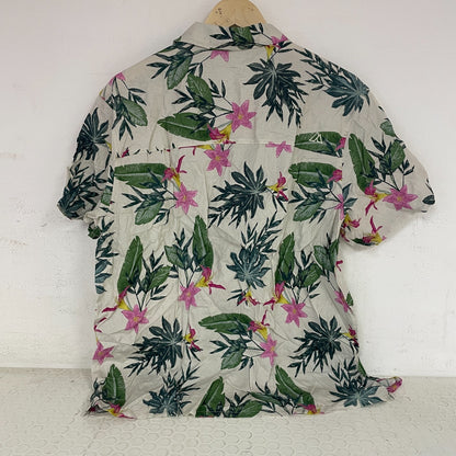 Alpine Design Menâs Woven Shirt Painted Jungle Print ADM13301 NWT New