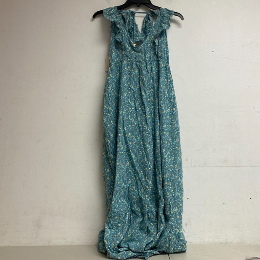 Ana Women's Amanda Strap Back Floral Maxi Dress Size LT Color: Green Floral