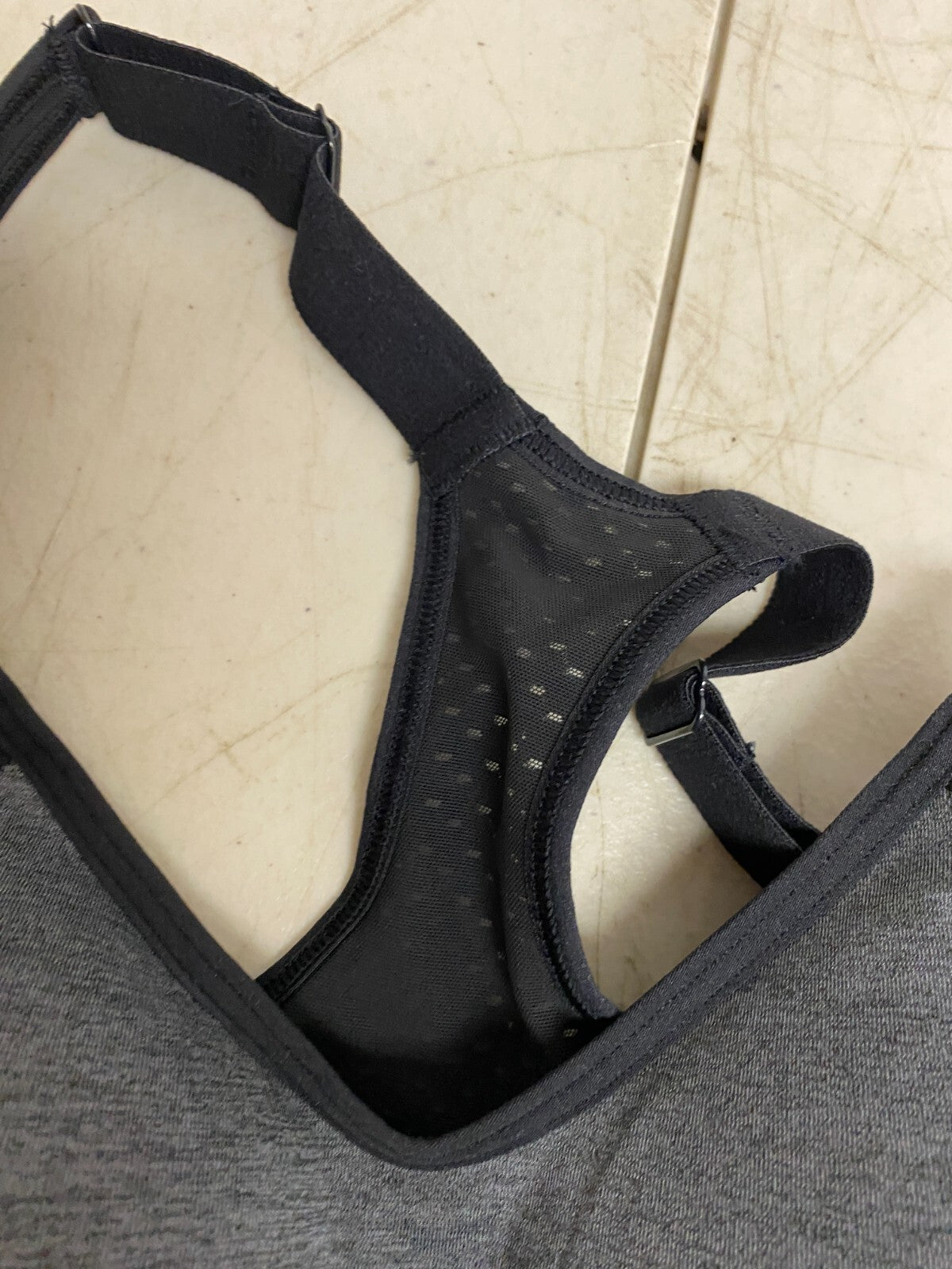 DSG Women's High Support Racerback  Bra Heather Dark Grey Heather DAW30745H