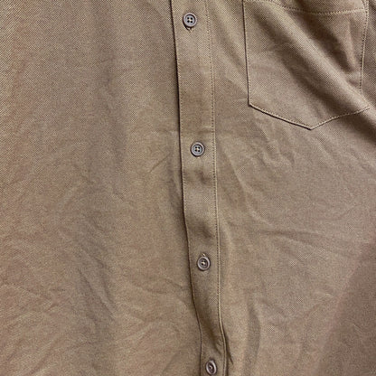 VRST Men's Long Sleeve Button Down Collared Shirt Earth Brown Heather MAX200332