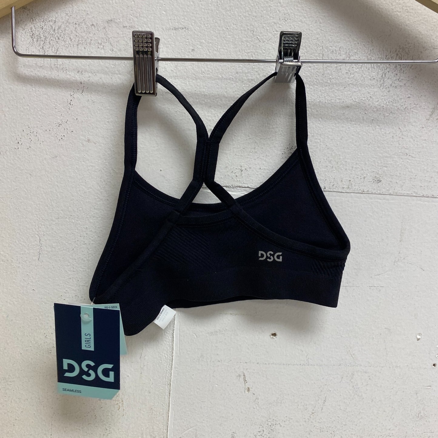 DSG Girls Seamless Halter straps Bra Pure Black DAG10121 Brand New Swimwear