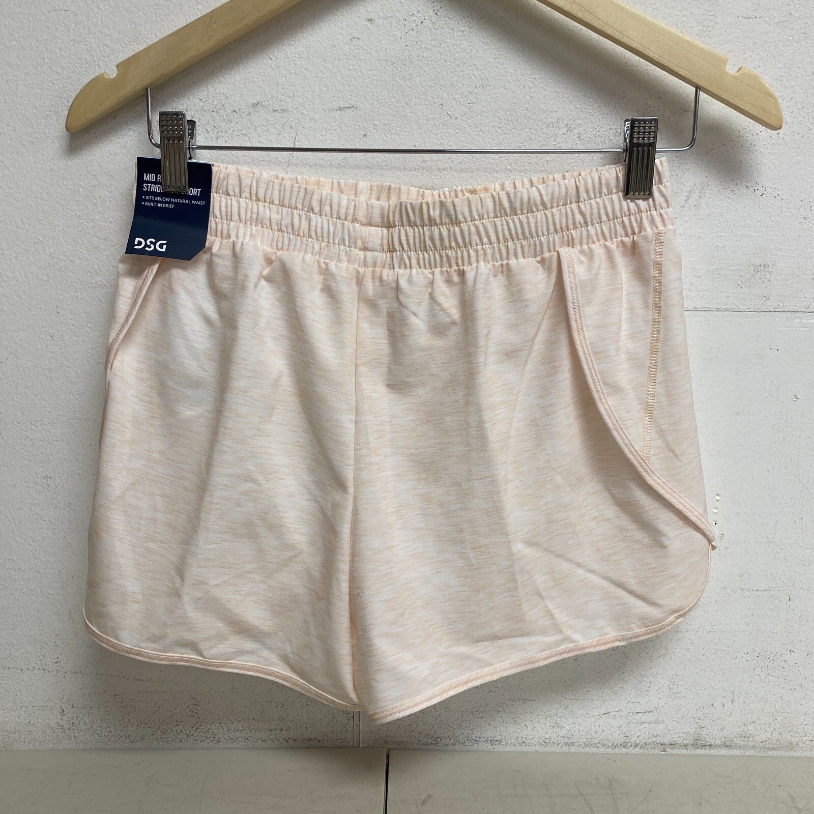 DSG Girl's Stride Short Peach Milk Heather DAG12116PRT Solid Summer BRAND NEW