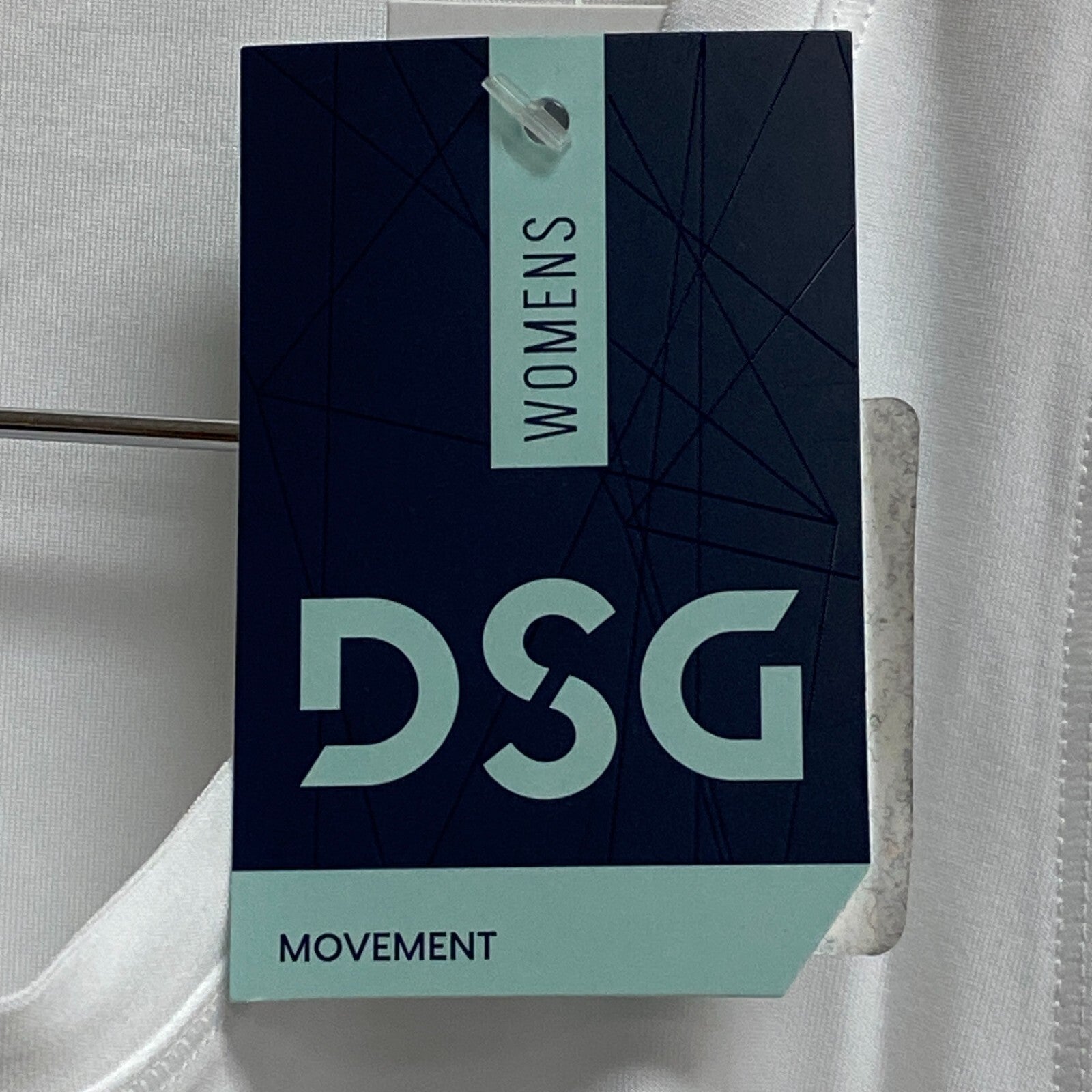 DSG Women's Cinch Relaxed Fit Tank Top Shirt Pure White Sleeveless DAW23100