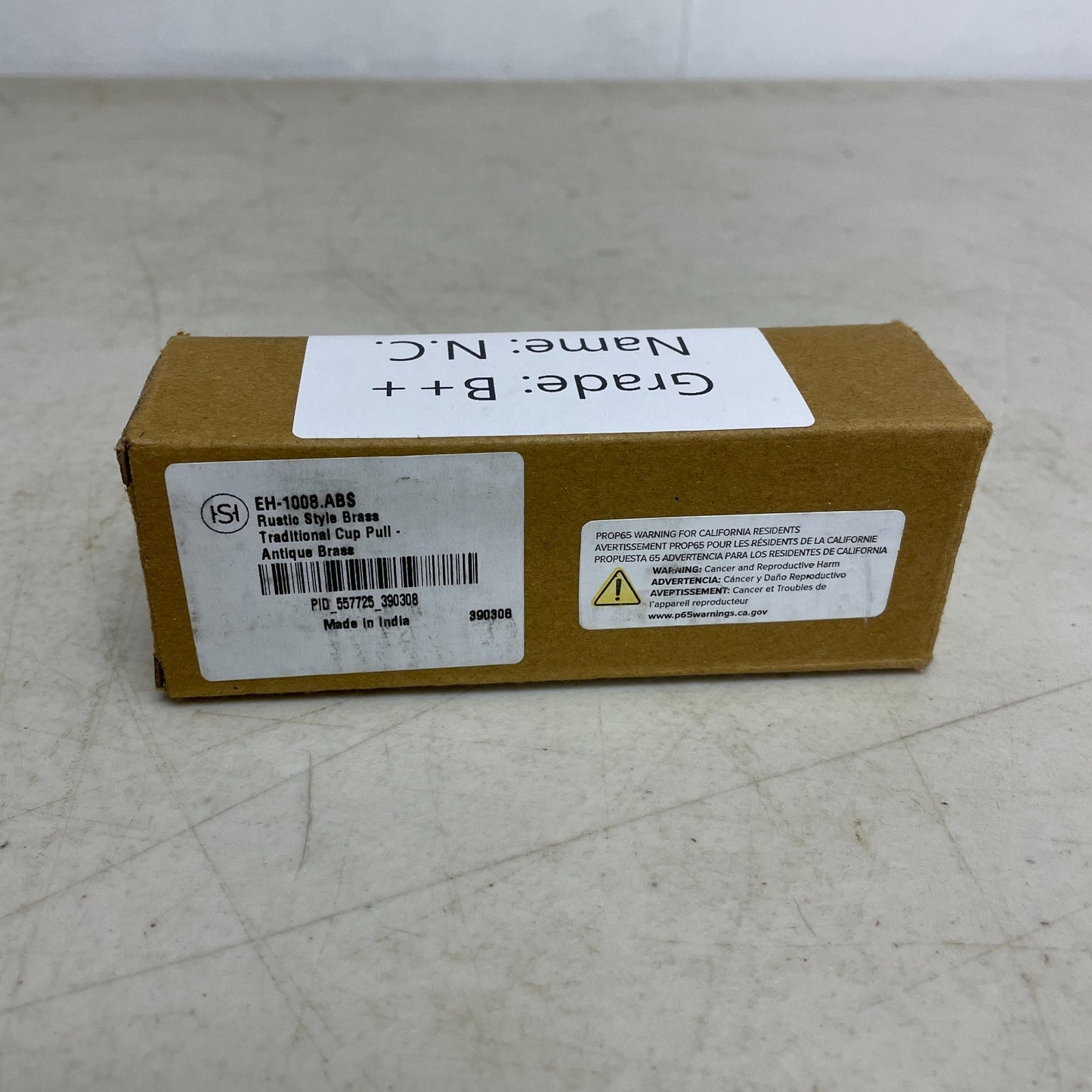 Signature Hardware Rustic Style Brass Traditional Cup Pull Antique Brass