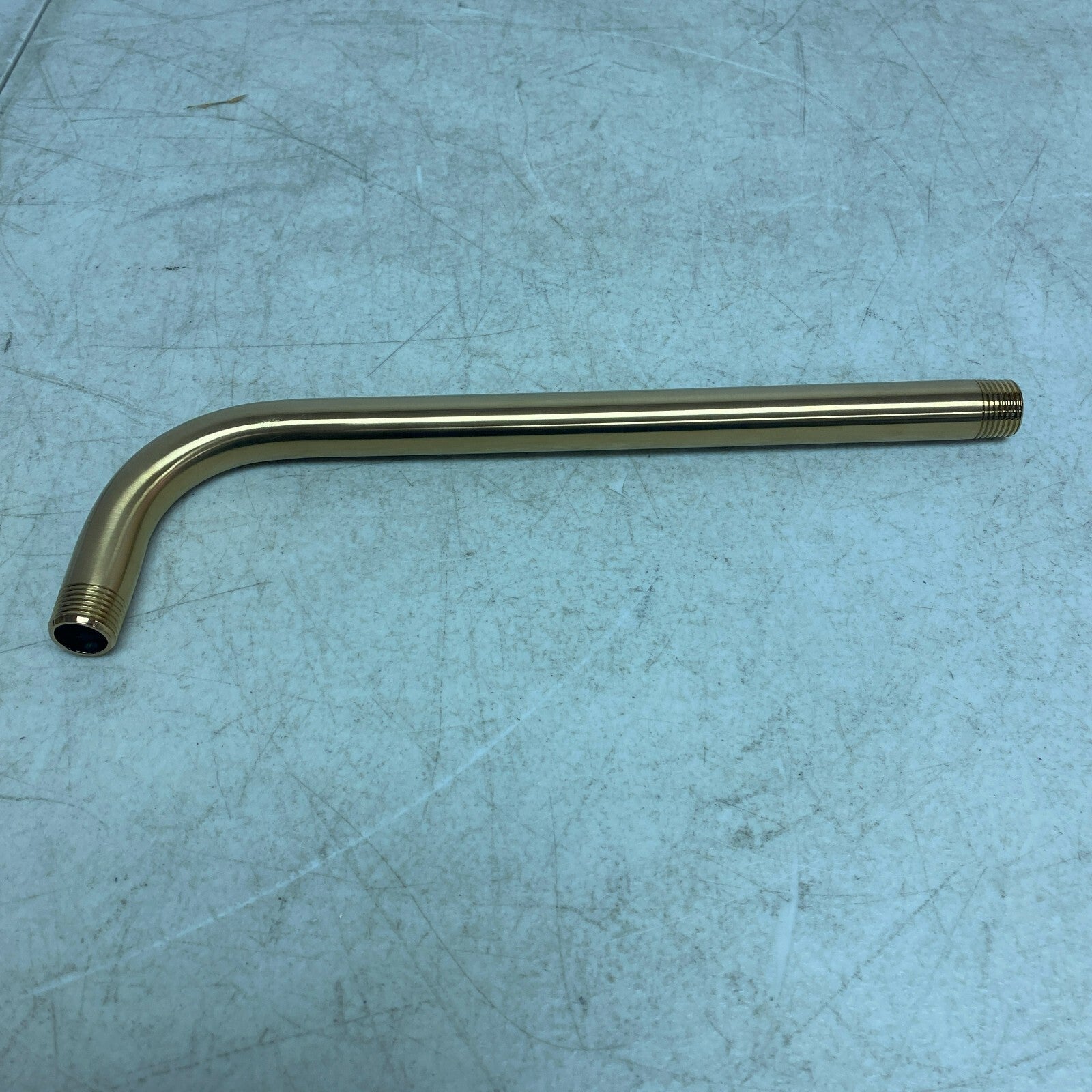 Signature Hardware 12'' Shower Arm & Flange - Brushed Gold SHRSA123BG