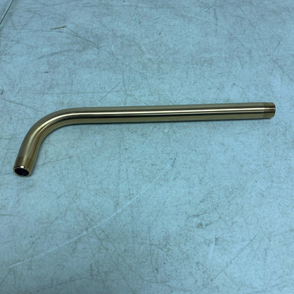 Signature Hardware 12'' Shower Arm & Flange - Brushed Gold SHRSA123BG