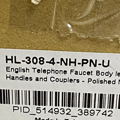 Signature Hardware ENGLISH TELEPHONE FAUCET BODY LESS HANDLES AND COUPLERS