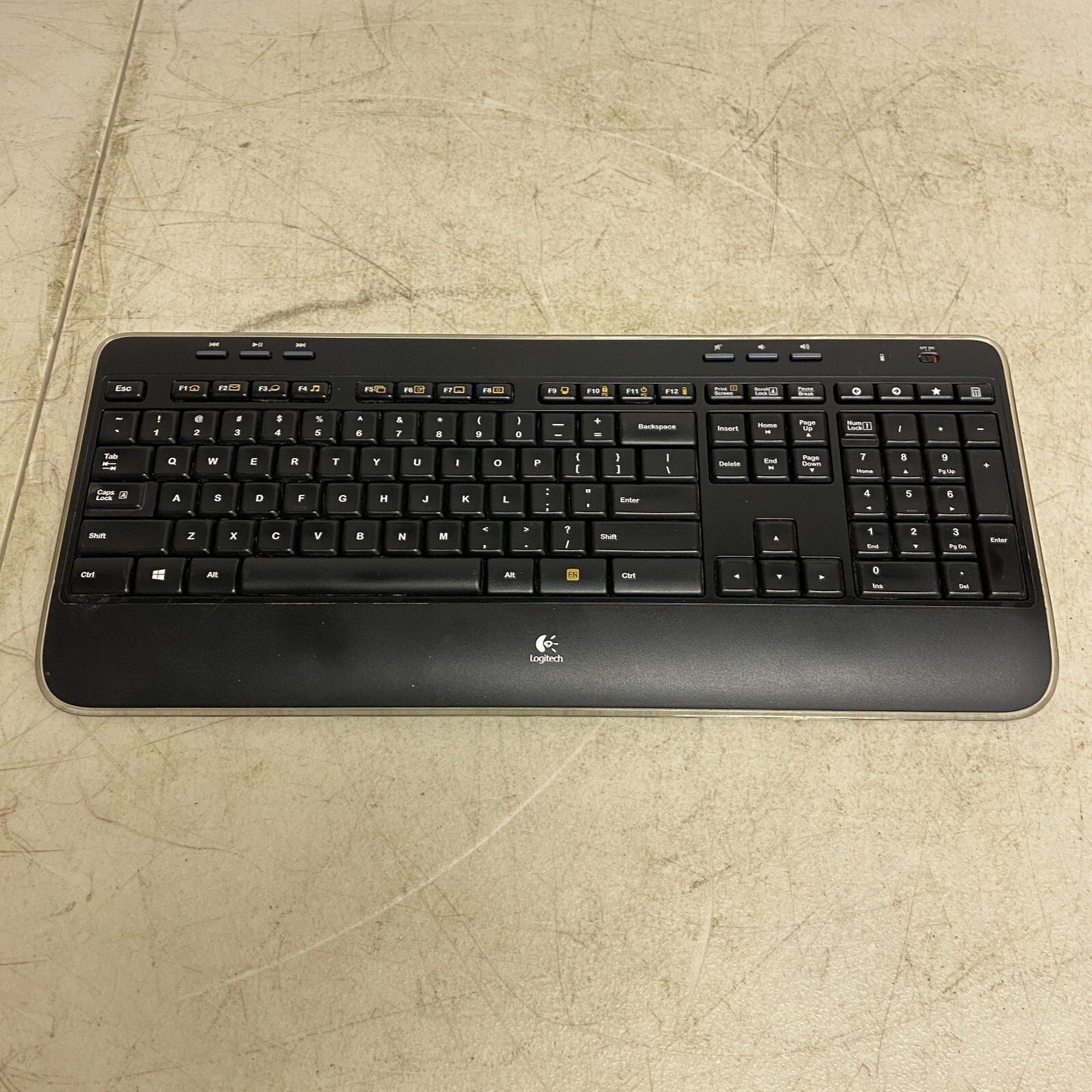 Logitech K520 Wireless Keyboard Black ,Used-Very Good