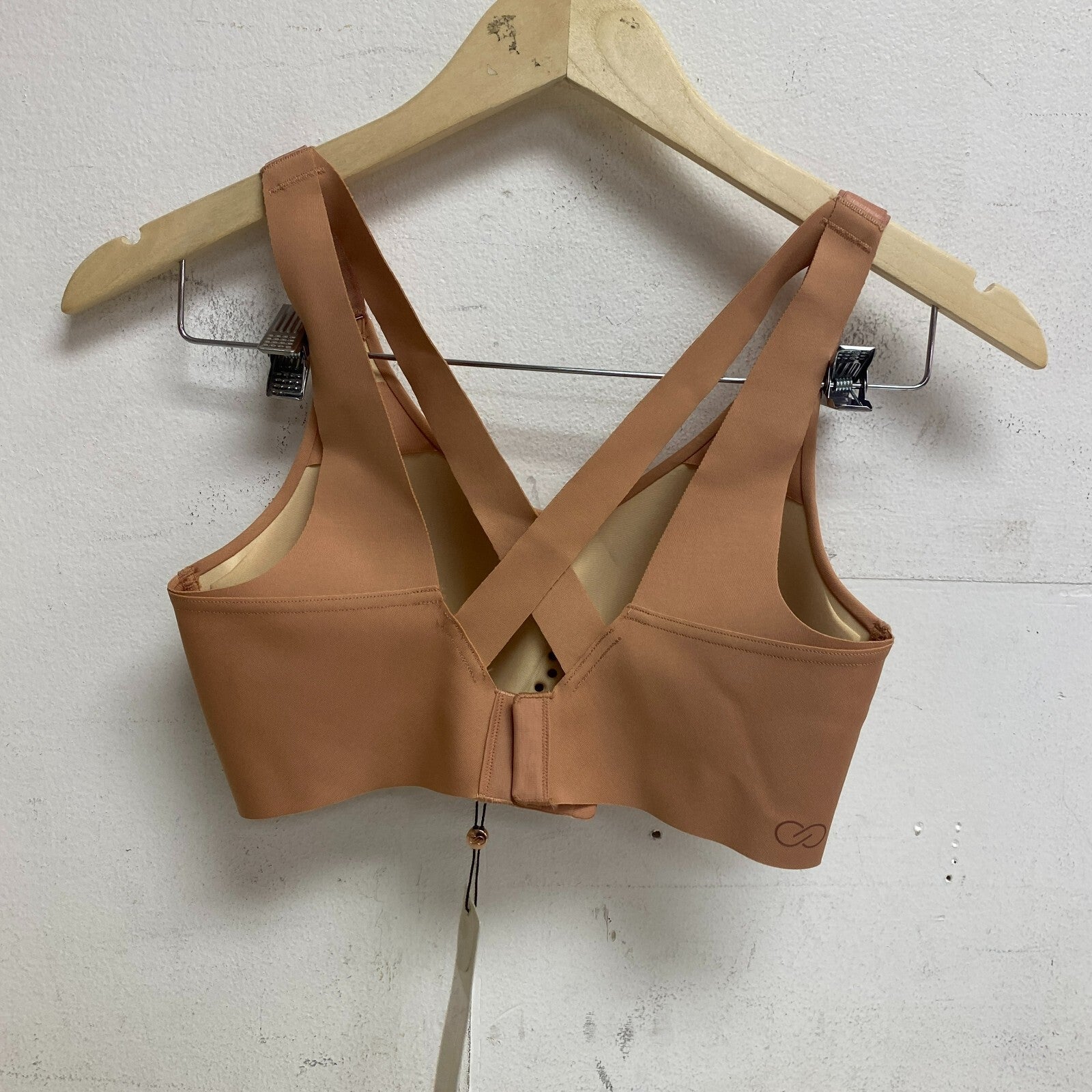 Calia Womens Give It Your All Crossback Bra Rosey Clay Solid WAX17101