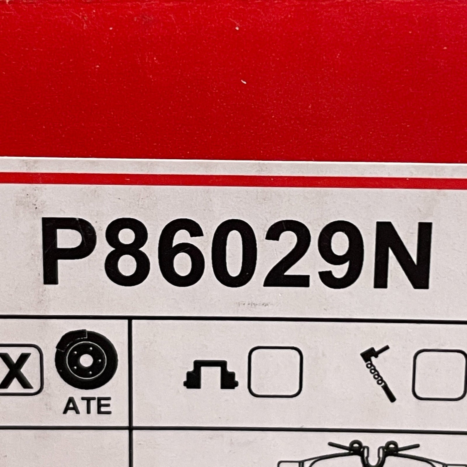 Brembo P86029N Premium Ceramic Rear Disc Brake Pad Set Low Dust