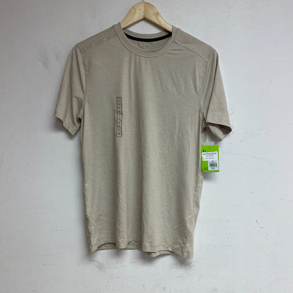 DSG Men's 365 Collection Short Sleeve Tee Light Sand/Pure White DAM21107 New!