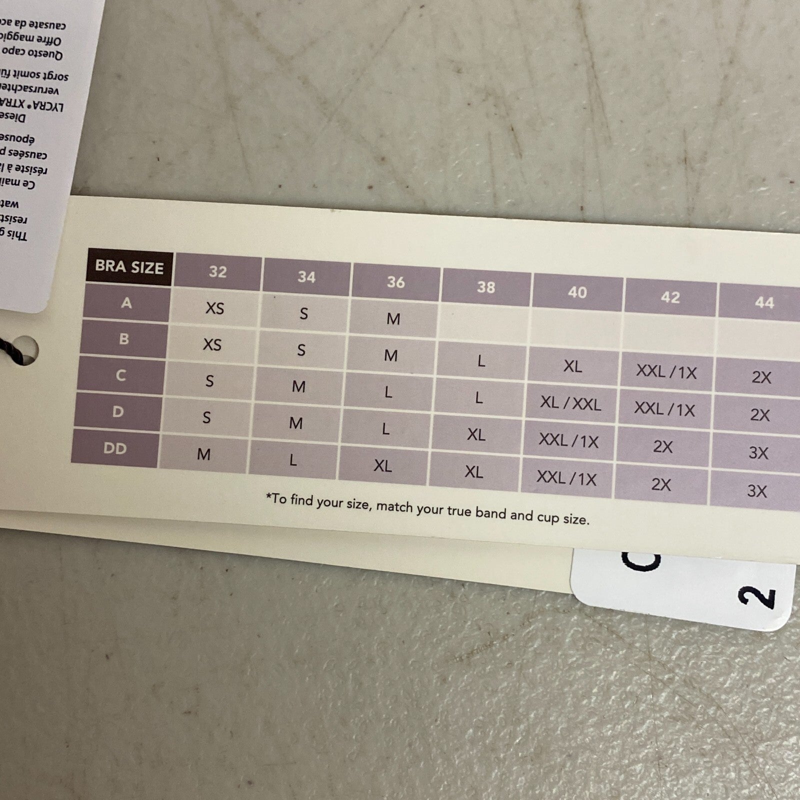 CALIA Women's Shirred Strapless Bandeau Low Support SwimTop Lilac Flash WSA23202