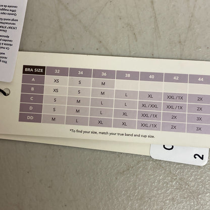 CALIA Women's Shirred Strapless Bandeau Low Support SwimTop Lilac Flash WSA23202