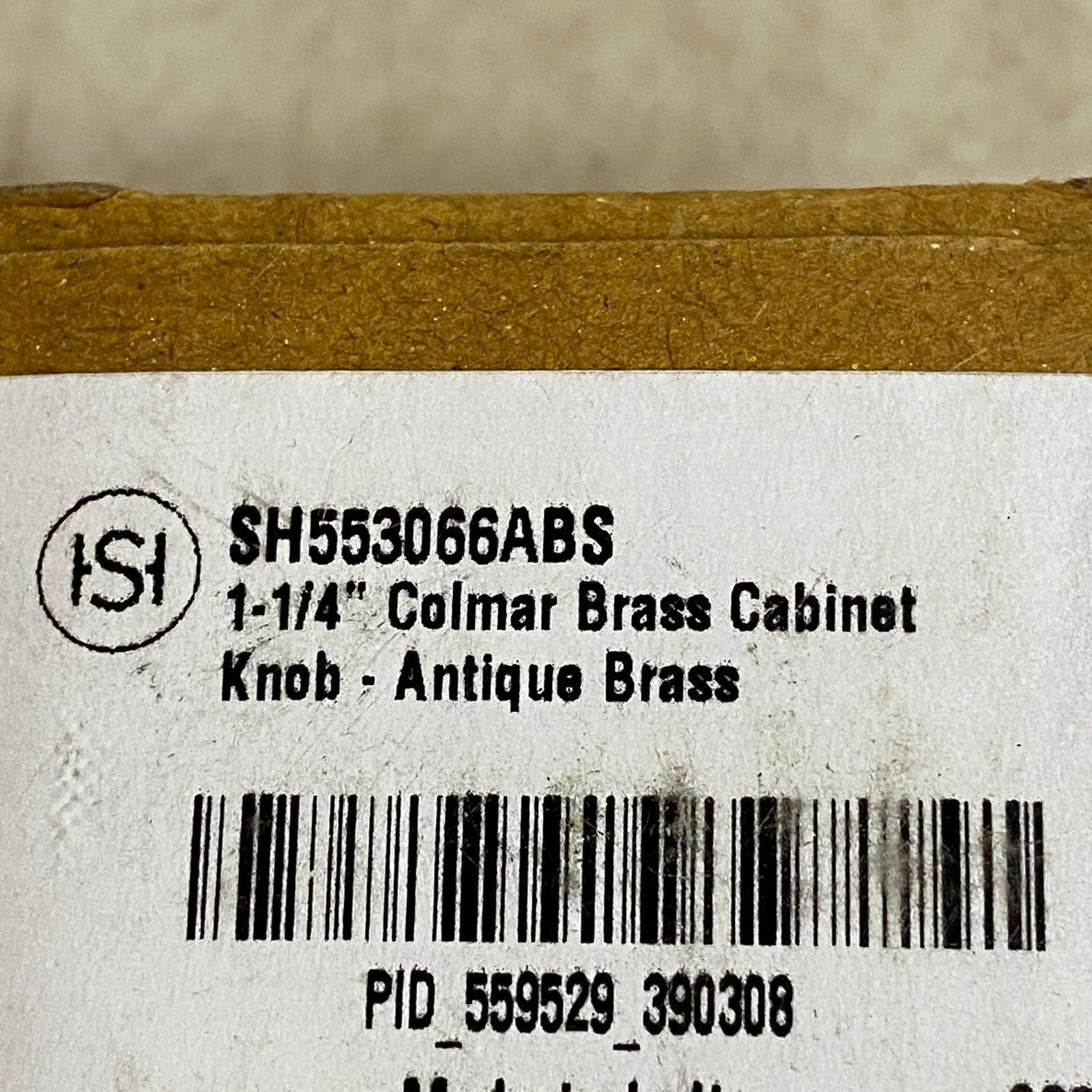 Signature Hardware 1-1/4" Colmar Brass Cabinet Knob Antique Brass SH5533066ABS