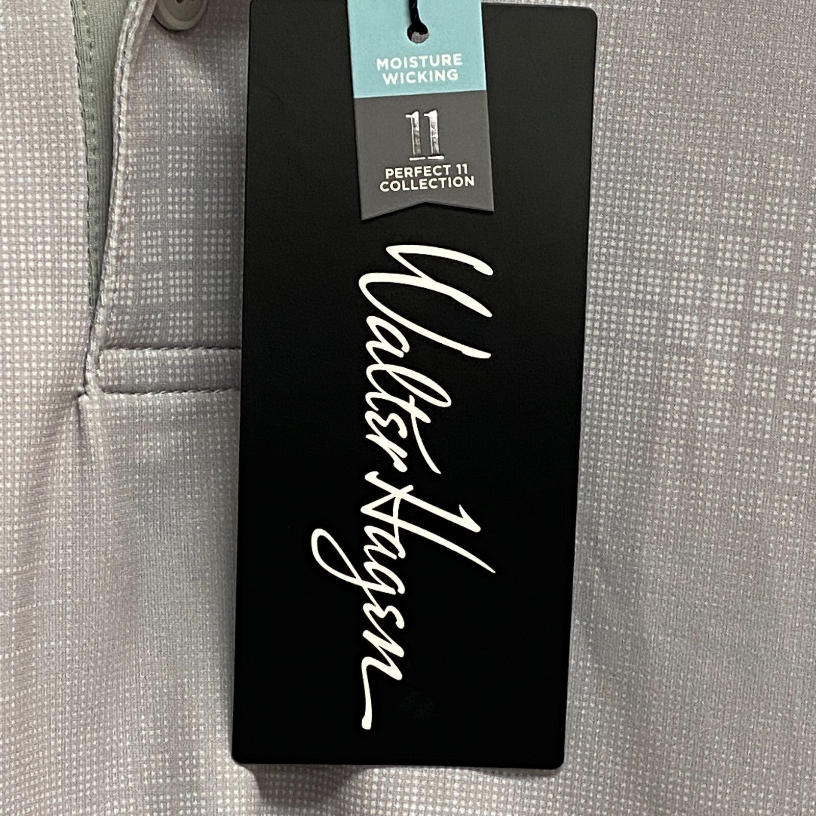 Walter Hagen Men's P11 Digital check print polo Digital Check Grey MGA11498 New