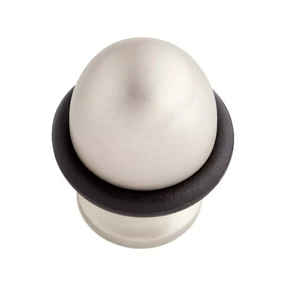 Signature Hardware Solid brass oval design doorstop Brushed Nickel 3001-BN
