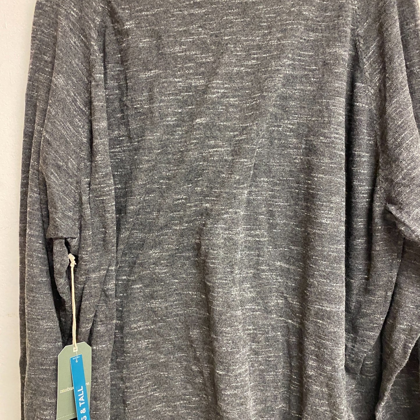 Mutual Weave Long Sleeve Crew Neck Sweater Size 2XL Color Dark Charcoal Heather