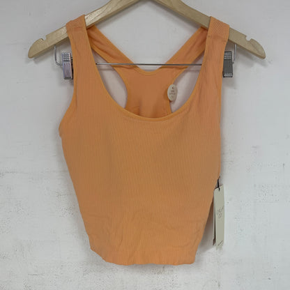 CALIA Seamless Brami Apricot Wash WAX17365 Womenâs Ribbed Crop Tank Top