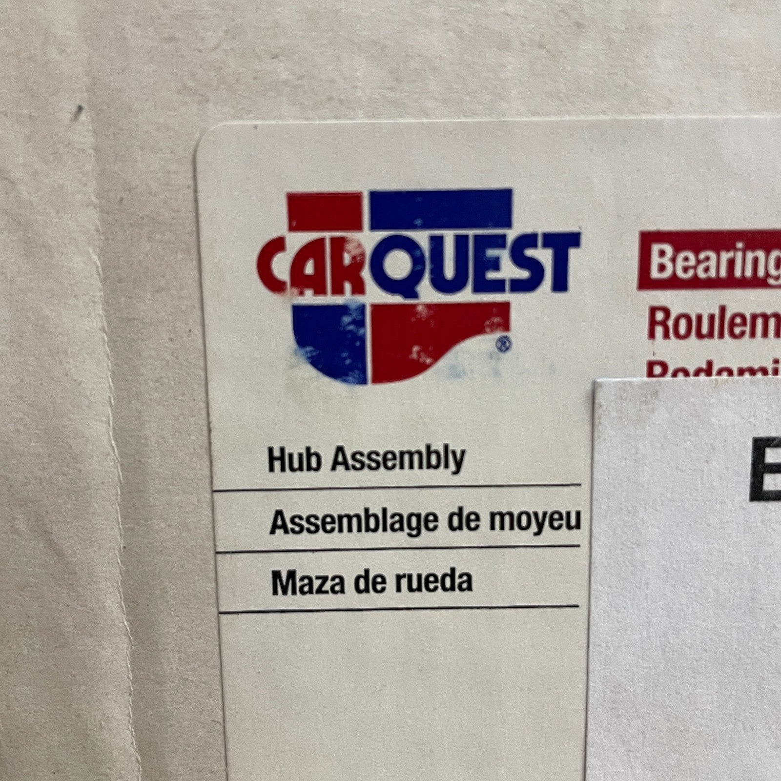 Carquest NT512244 Wheel Hub & Bearing Assembly Steel Sealed Rear OE Replacement