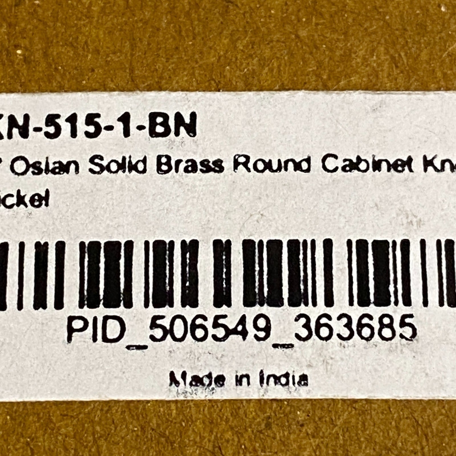 Signature Hardware 2 PACK Osian 1″ Solid Brass Round Cabinet Knob Brushed Nickel