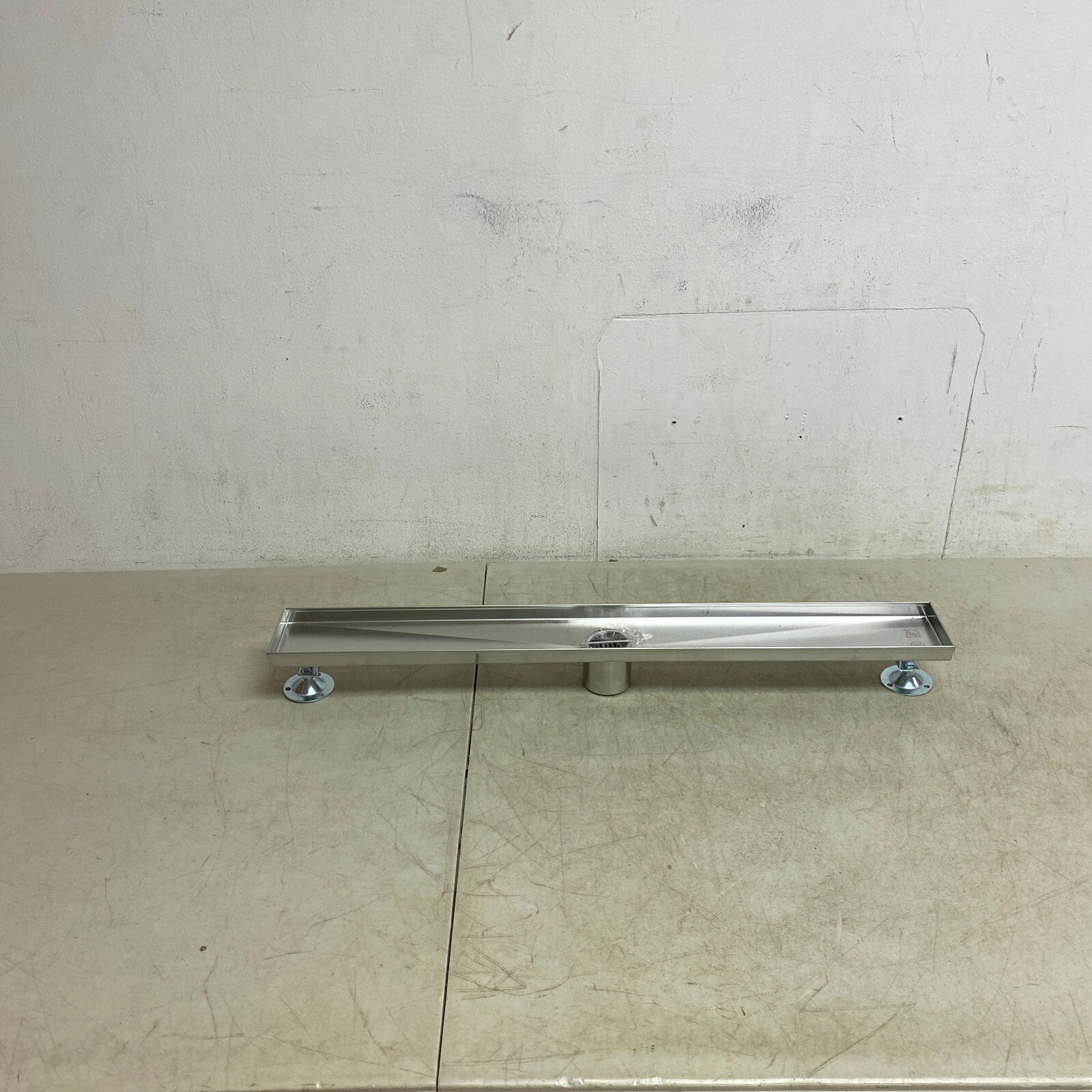 Signature Hardware 28" Cohen Linear Tile-In Shower Drain - Brushed Stainless S..