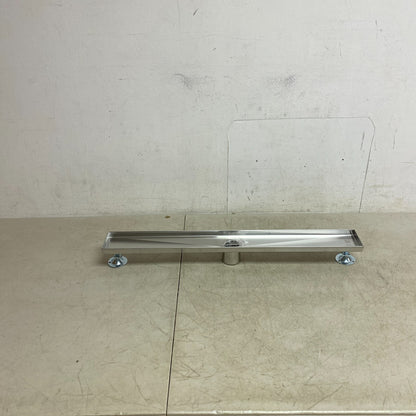Signature Hardware 28" Cohen Linear Tile-In Shower Drain - Brushed Stainless S..