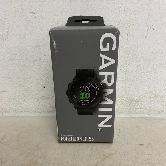 Garmin Forerunner 55 GPS Running Smartwatch with Daily Suggested Workouts, Black
