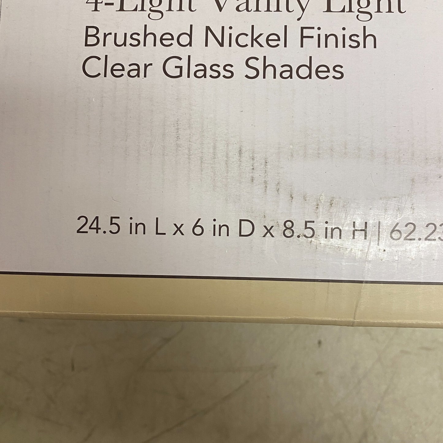 allen + roth Emeryson 4-Light Vanity Light Brushed Nickel Finish Clear Glass ...