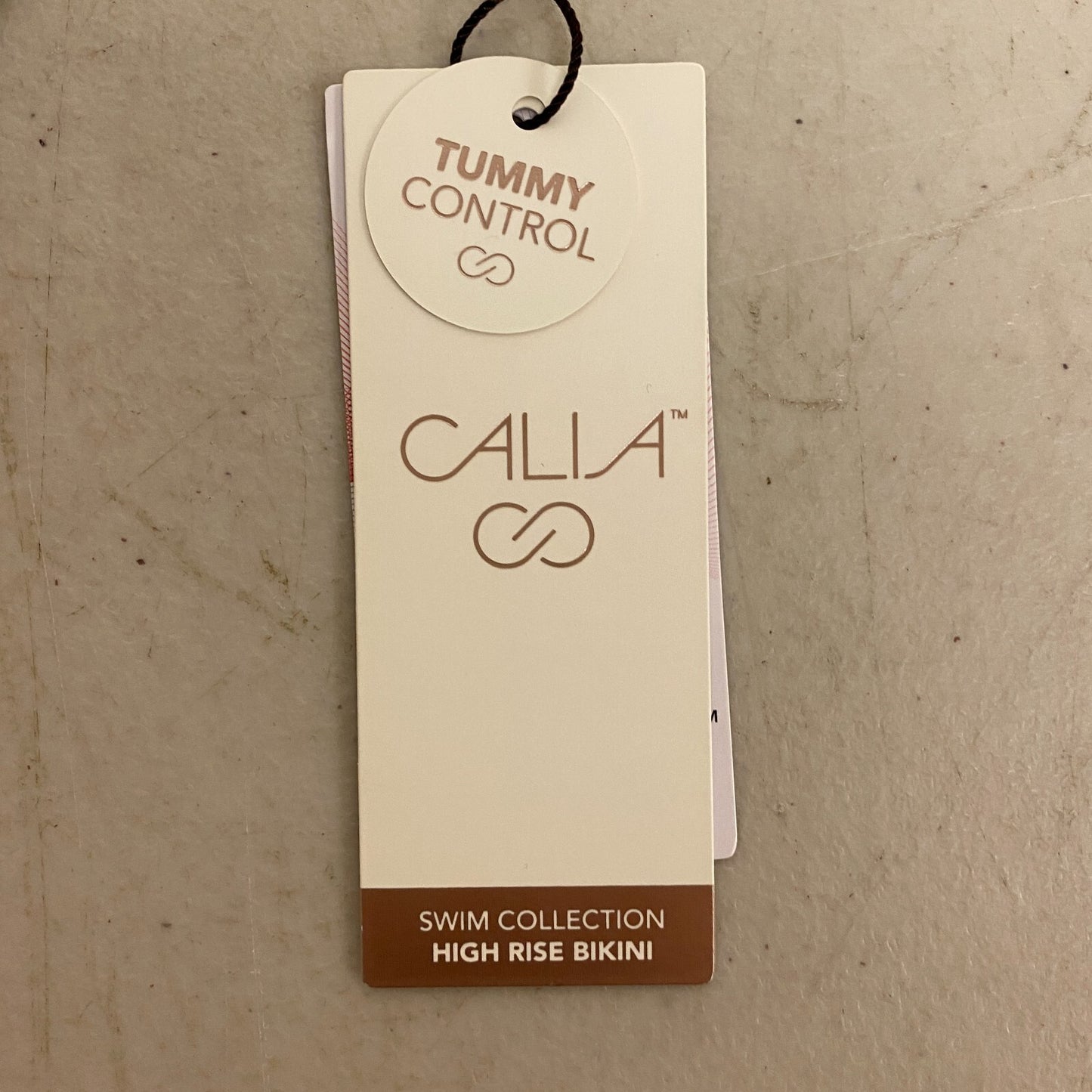 Calia Women's Swim Wide Band High Rise Bottom Terrain Teal Multi WSA21407PRTX