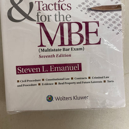 Steven Emanuel's Strategies & Tactics for the MBE (Bar Review) 7th Edition