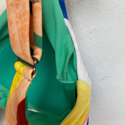 Calia Womens Powersculpt Swim Bikini Top Painterly Floral Multi WSA22208PRT