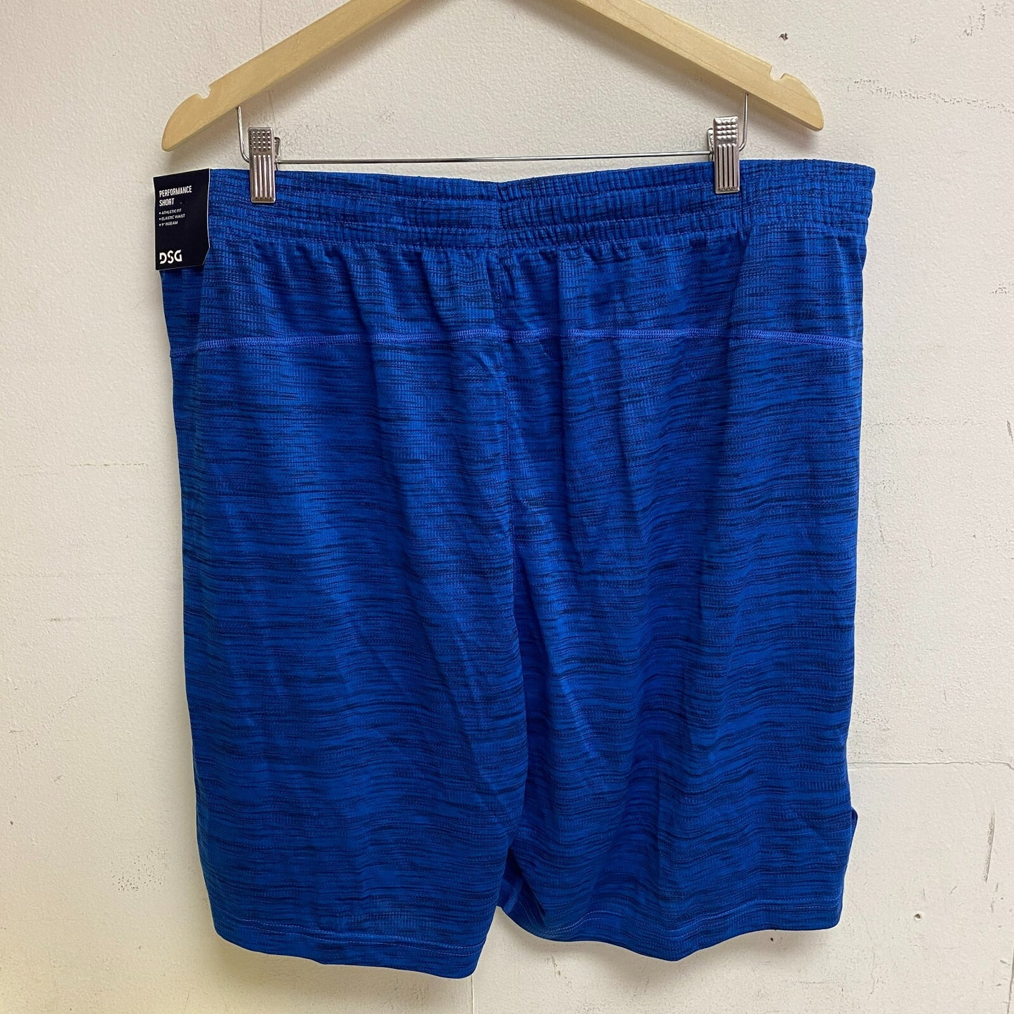 DSG Performance Novelty Textured Training Short University Navy/Cobalt DAM20114N