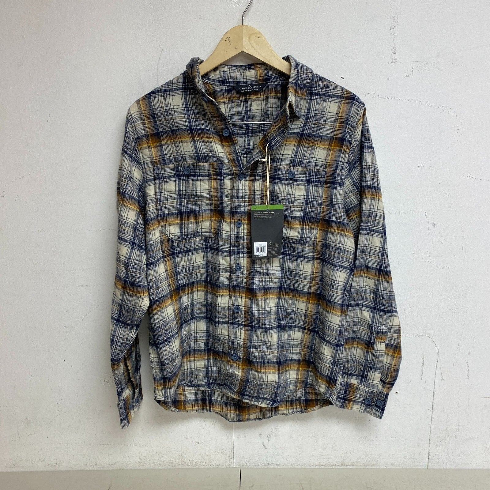 Alpine Design Men's AD M Brushed Flannel Multi Hawthorn Plaid ADM23300