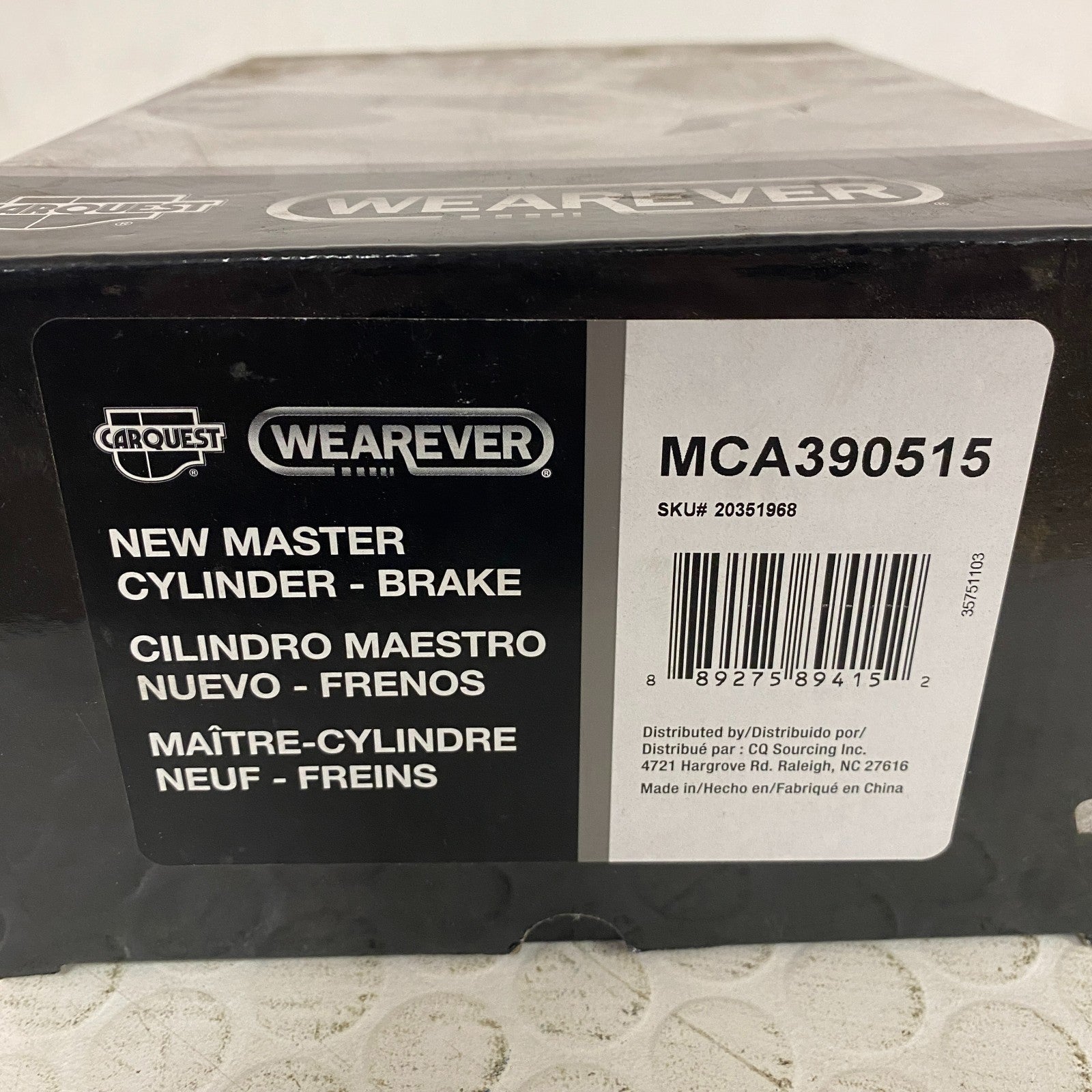 Carquest Wearever MCA390515 Brake Master Cylinder w/ Reservoir 15/16″ Bore