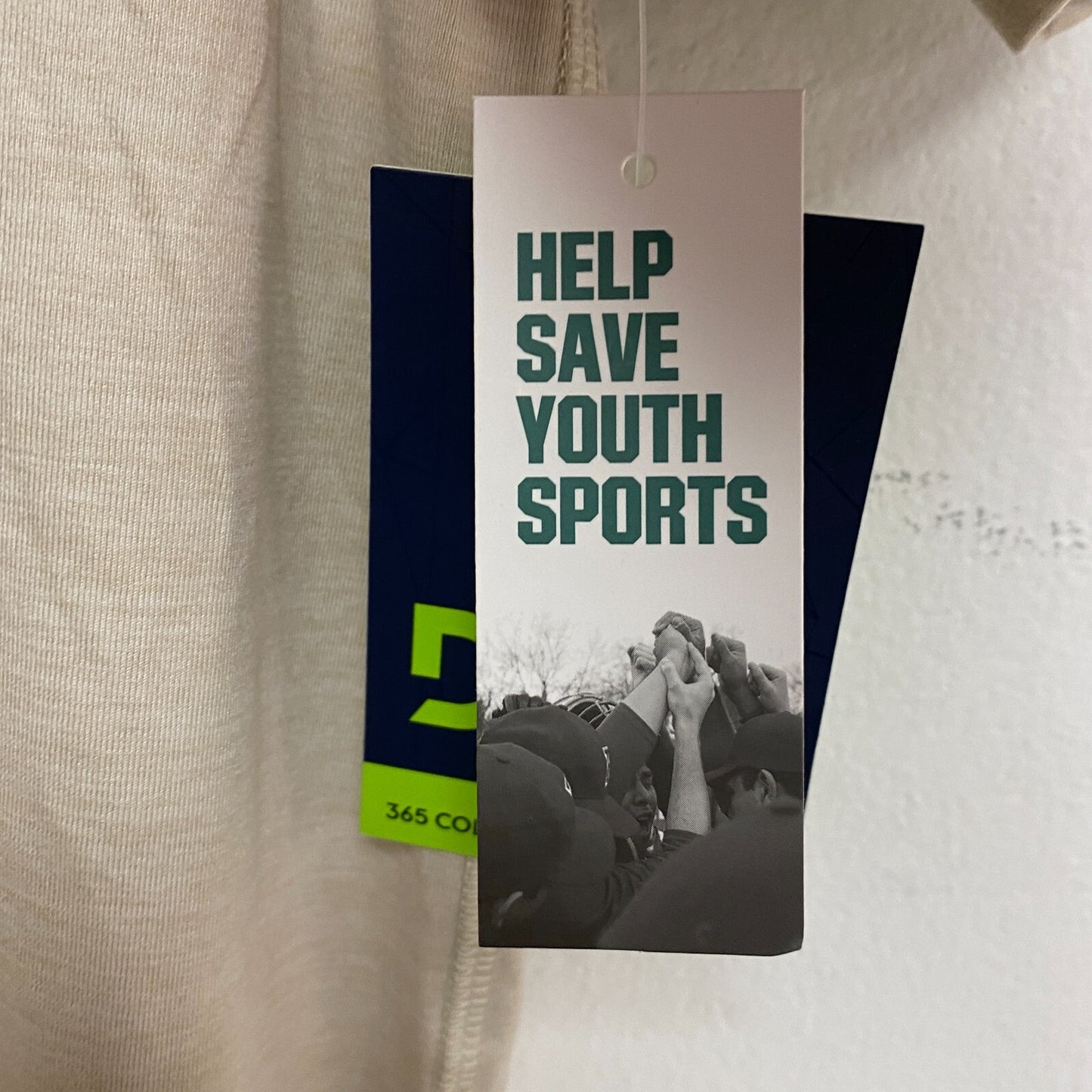 DSG Men's 365 Collection Short Sleeve Tee Light Sand/Pure White DAM21107 New!