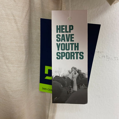 DSG Men's 365 Collection Short Sleeve Tee Light Sand/Pure White DAM21107 New!