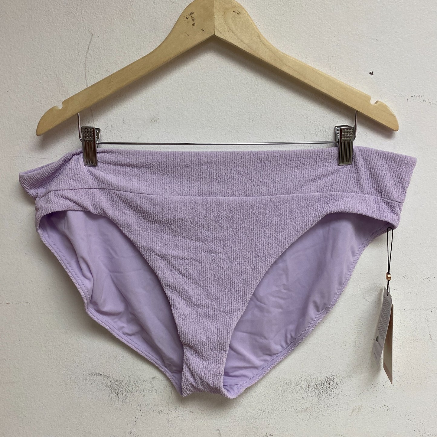 Calia Wide Banded High Leg Swim Bottoms Lilac Flash WSA23414N BRAND NEW