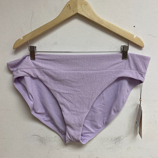 Calia Wide Banded High Leg Swim Bottoms Lilac Flash WSA23414N BRAND NEW