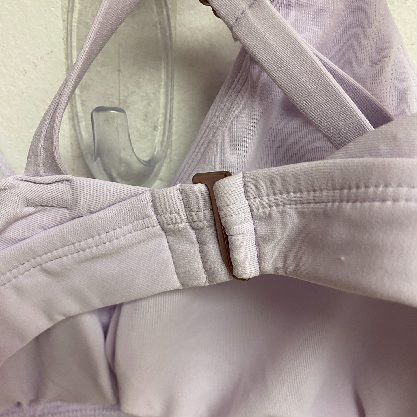 Calia Women's Swim Collection Strappy Back Racerback Bikini Top Blooming Lilac