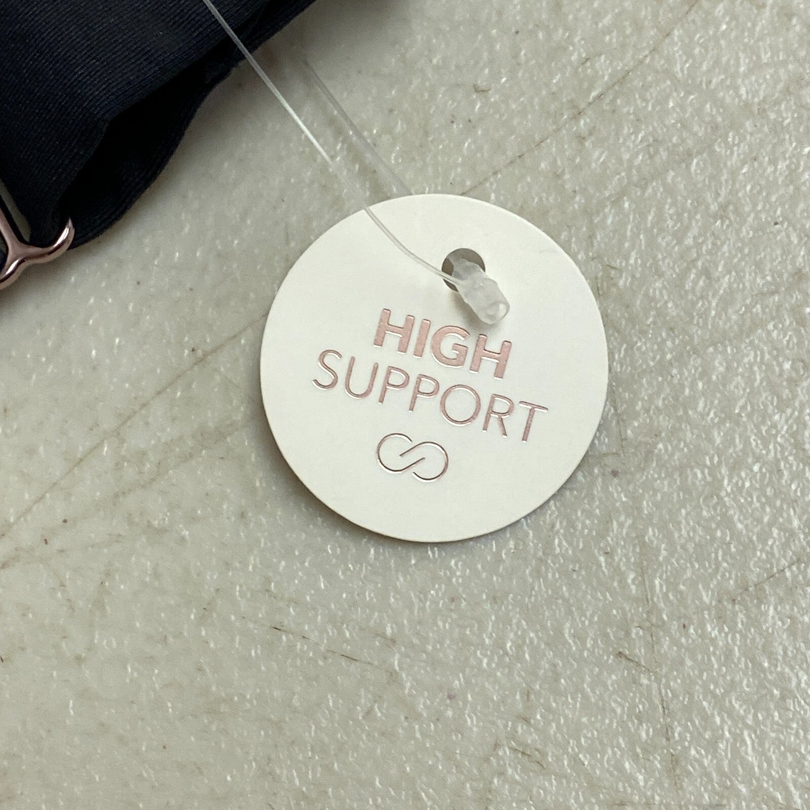 Calia Women's Swim Bikini Top Power Sculpt High Support Top Pure Black WSA22208